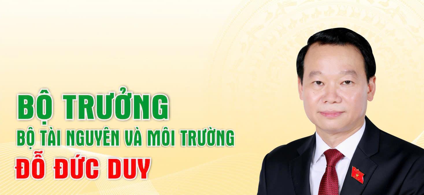 dấu ấn của tân bộ trưởng bộ tài nguyên và môi trường đỗ đức duy