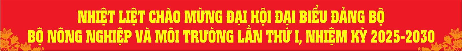 đại hội đảng bộ nông nghiệp và môi trường