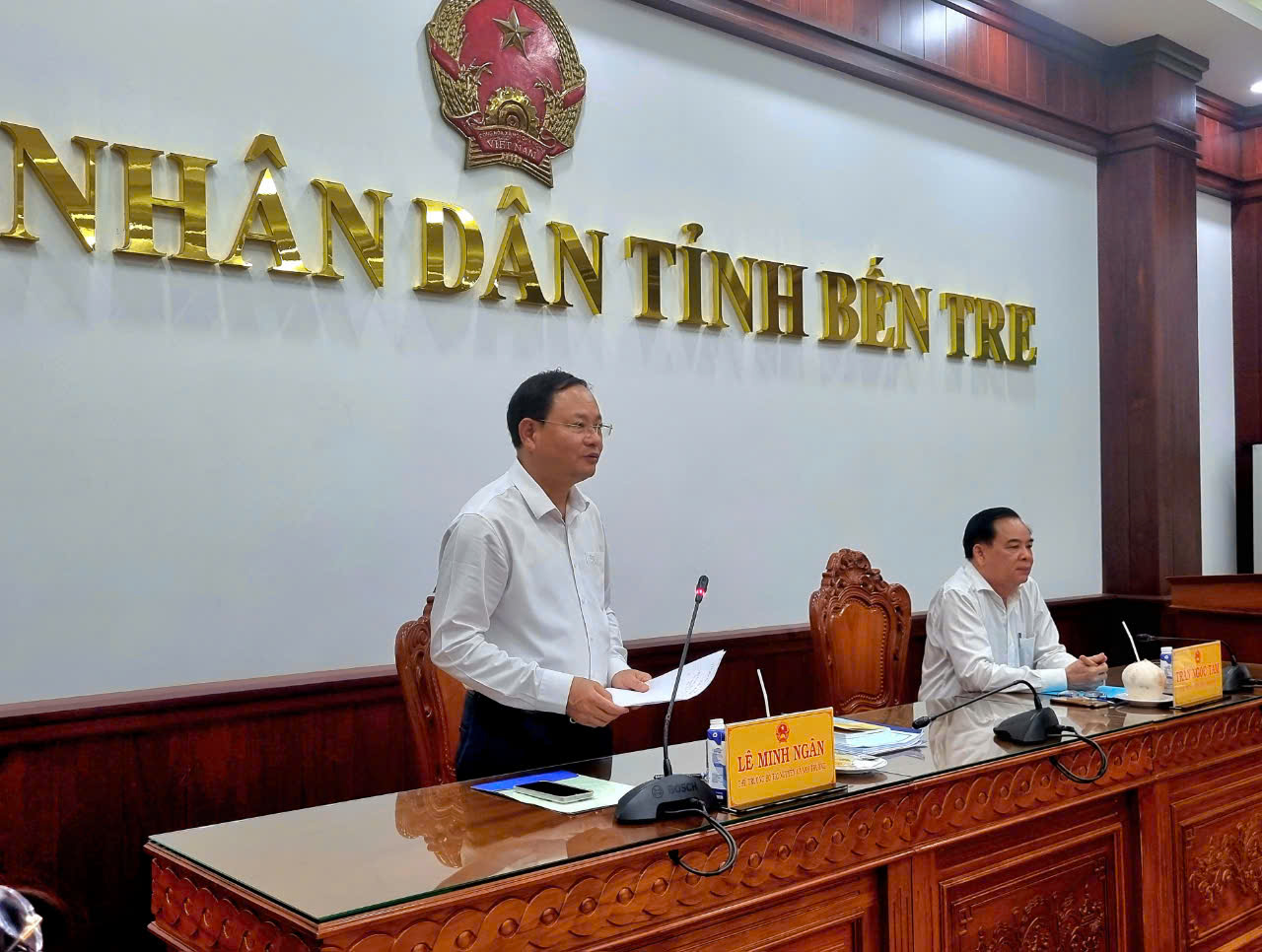 Bộ TN&MT tiếp tục phổ biến, triển khai các pháp luật về đất đai, tài nguyên nước, biển và hải đảo tại tỉnh Bến Tre