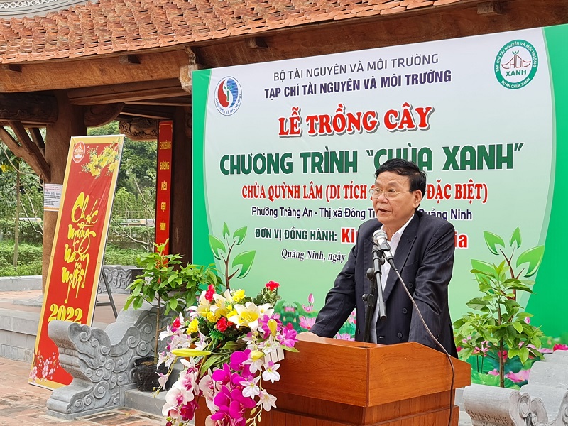 Tạp chí Tài nguyên và Môi trường trồng 1008 cây tại chùa Quỳnh Lâm, Quảng Ninh