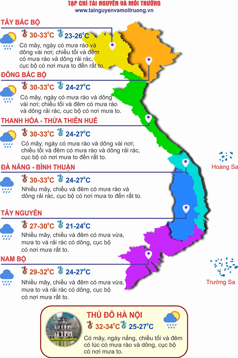 Bão số 4 hình thành trên Biển Đông, mưa to khắp 3 miền