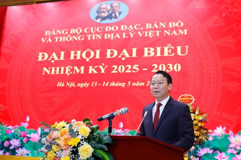 Đảng bộ Cục Đo đạc, bản đồ và Thông tin địa lý Việt Nam: Tổ chức thành công đại hội điểm nhiệm kỳ 2025 - 2030