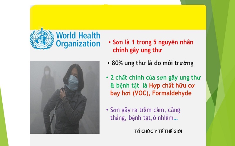 Những tác hại của sơn nhựa với môi trường và sức khỏe con người