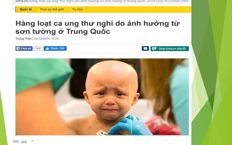 Những tác hại của sơn nhựa với môi trường và sức khỏe con người