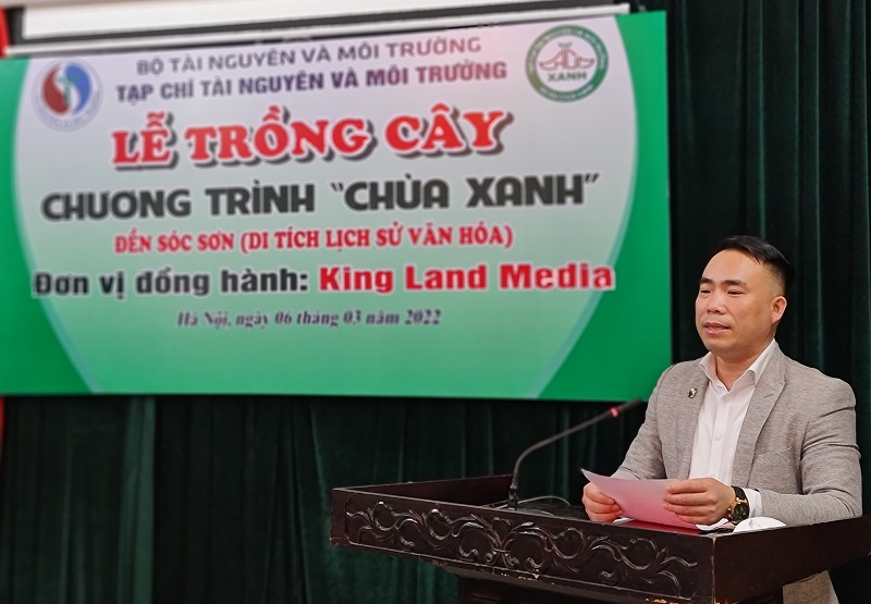 Tạp chí Tài nguyên và Môi trường trồng 1003 cây xanh tại đền Sóc Sơn, Hà Nội