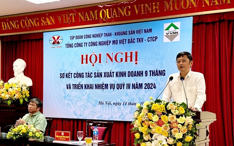 Tổng công ty Công nghiệp mỏ Việt Bắc TKV: Sơ kết công tác sản xuất kinh doanh 9 tháng đầu năm