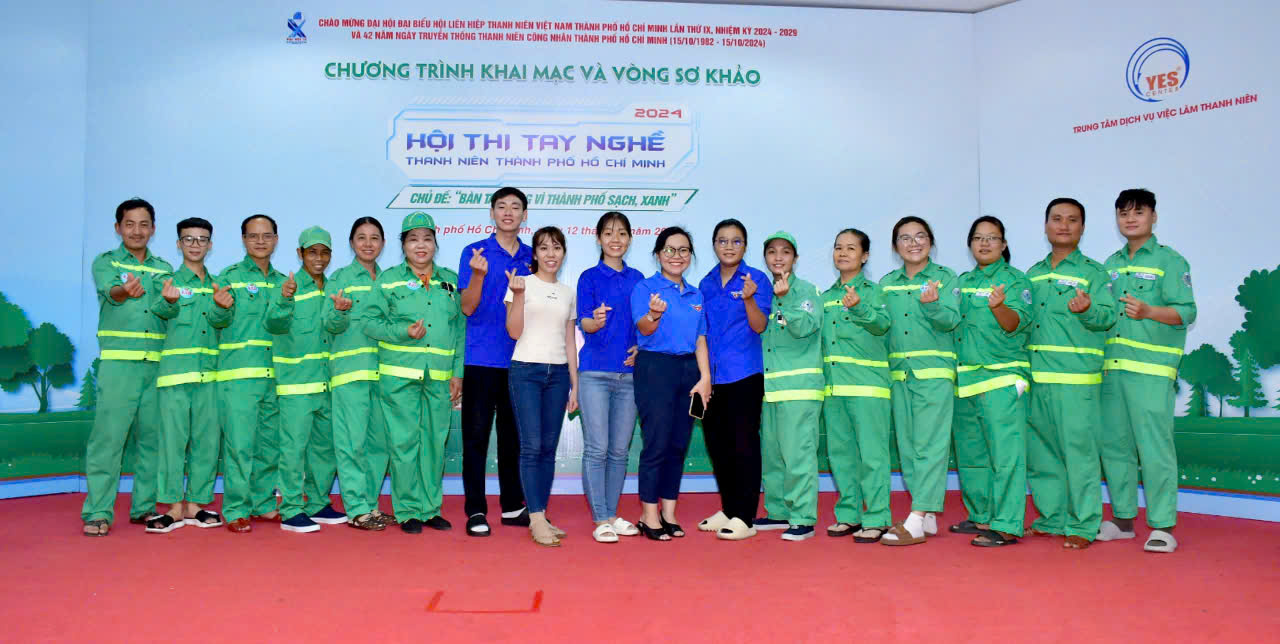 TP. Hồ Chí Minh: Gần 180 thí sinh tham dự hội thi với chủ đề “Bàn tay vàng vì thành phố sạch, xanh” 