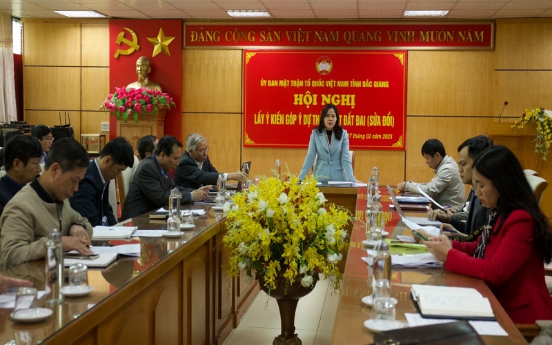 Bắc Giang: Đóng góp  ý kiến vào dự thảo  Luật Đất đai 2013 (sửa đổi)