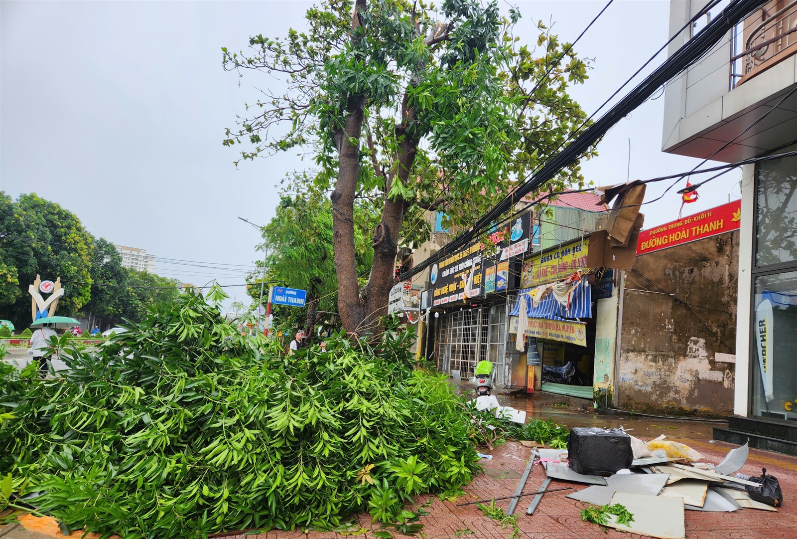 Người dân Nghệ An thiệt hại nặng nề sau bão số 5