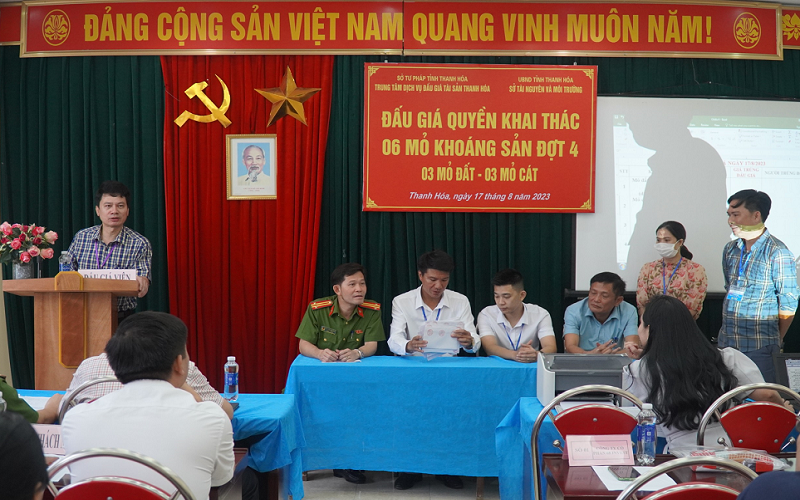 Thanh Hóa: 5/6 mỏ khoáng sản được đấu giá thành công