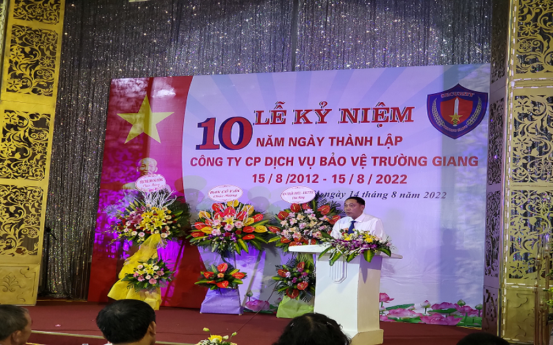 Công ty Cổ phần Dịch vụ Bảo vệ Trường Giang kỷ niệm 10 năm ngày thành lập