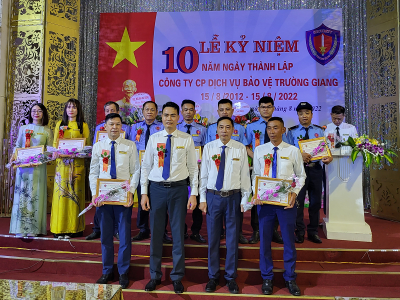 Công ty Cổ phần Dịch vụ Bảo vệ Trường Giang kỷ niệm 10 năm ngày thành lập