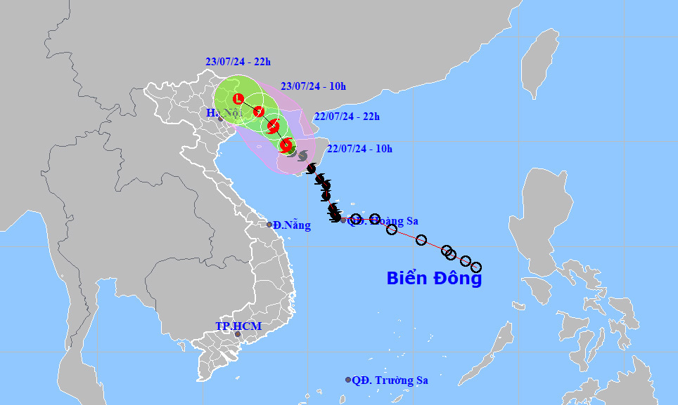 Bão tăng cấp, hướng về Quảng Ninh - Hải Phòng