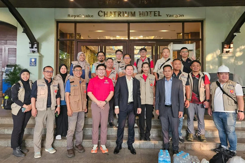 Cán bộ Bộ Nông nghiệp và Môi trường đến Myanmar hỗ trợ sau động đất