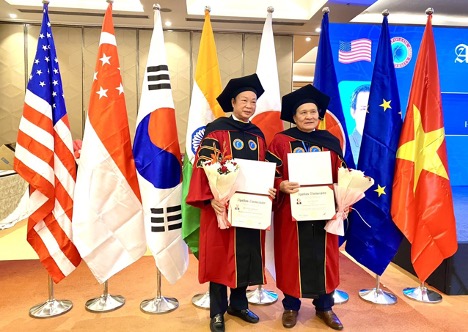 Doanh nhân Nguyễn Đình Thắng được sắc phong Giáo sư kinh tế, Tiến sĩ khoa học và Công nghệ danh dự