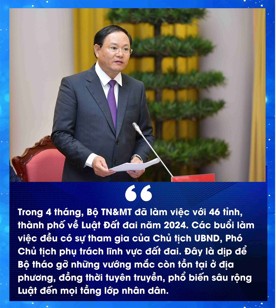 Thứ trưởng Lê Minh Ngân: Hành trình tâm huyết với Luật Đất đai năm 2024