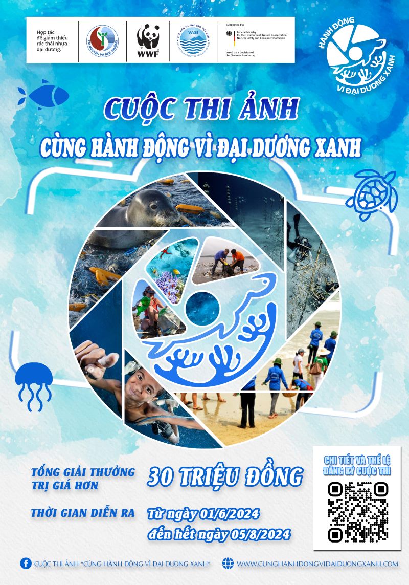 Tạp chí Tài nguyên và Môi trường phát động cuộc thi ảnh “Cùng hành động vì đại dương xanh”
