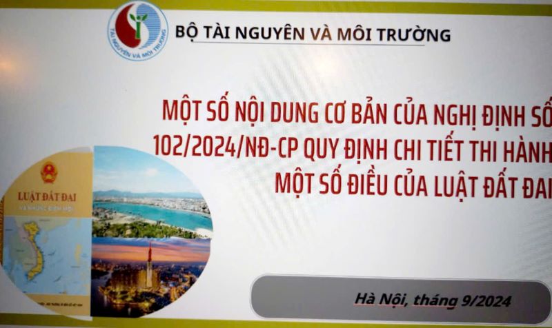 Bài 1: Bộ TN&MT phổ biến những cơ sở pháp lý quan trọng để quản lý, sử dụng hiệu quả tài nguyên đất đai