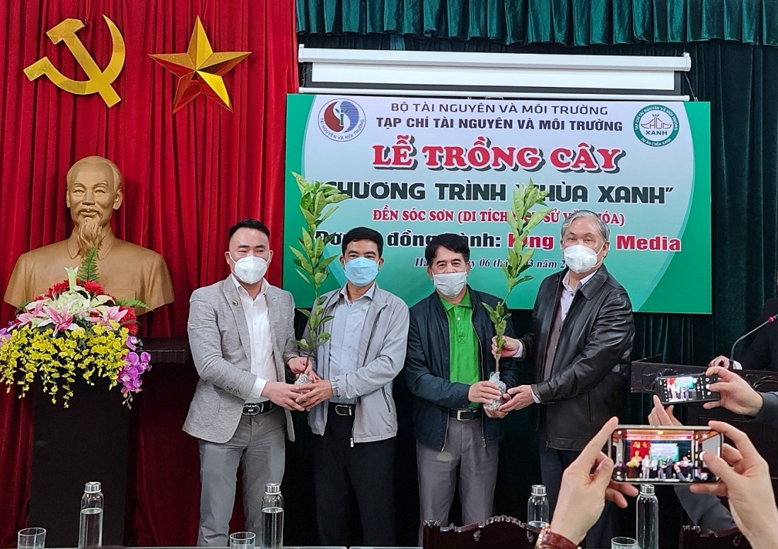 Chương trình Chùa xanh trồng mới 1003 cây tại đền Sóc Sơn, Hà Nội