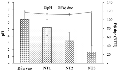 Nghiên cứu hiệu quả xử lí nước thải nhà hàng bằng khu đất ngập nước, dòng chảy mặt trồng cây bách thủy tiên 