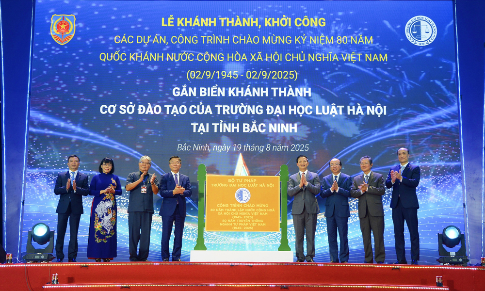 Khánh thành cơ sở 2 Trường Đại học Luật Hà Nội tại Bắc Ninh