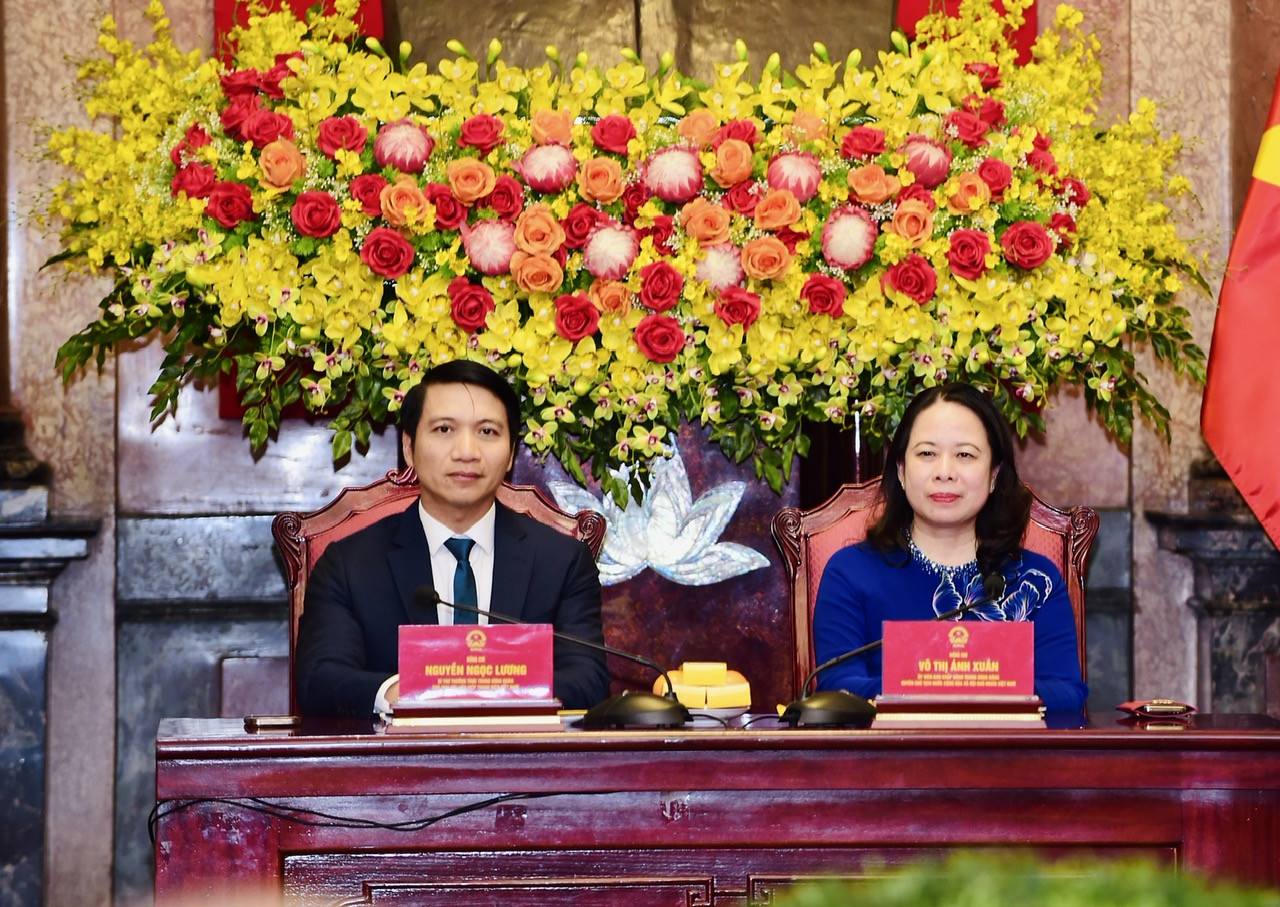 Quyền Chủ tịch nước Võ Thị Ánh Xuân gặp mặt Hội Doanh nhân trẻ Việt Nam