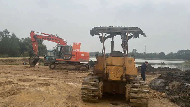 Thanh Hóa: Khắc phục sự cố sạt, lở kênh sông Mơ