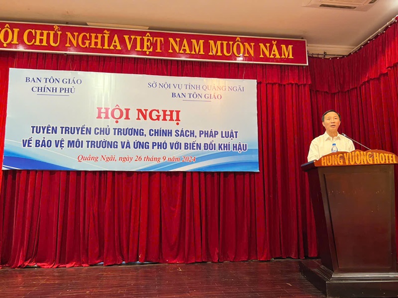 Tuyên truyền chính sách, pháp luật về bảo vệ môi trường và ứng phó với biến đổi khí hậu tại Quảng Ngãi