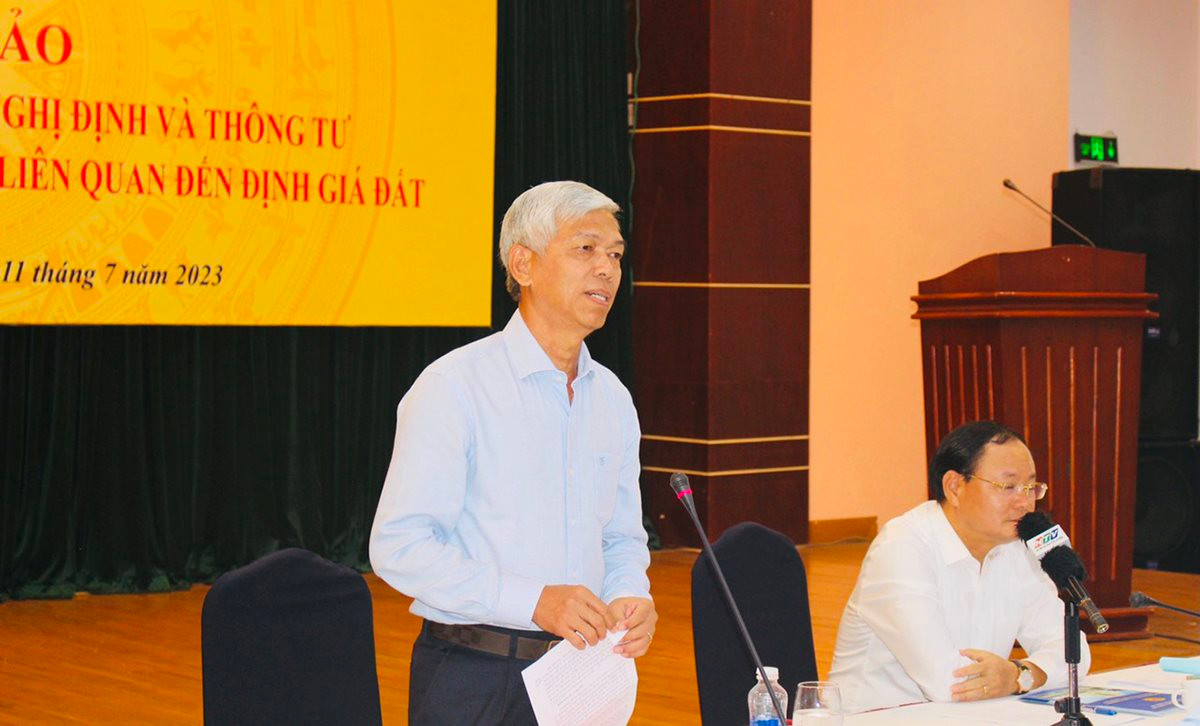 Hội thảo góp ý Dự thảo Nghị định và Thông tư sửa đổi, bổ sung một số quy định về định giá đất khu vực phía Nam và Nam Trung Bộ