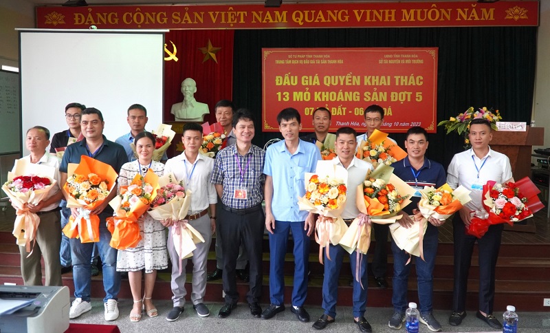 Thanh Hóa: Đấu giá thành công 13 mỏ khoáng sản trong đợt 5