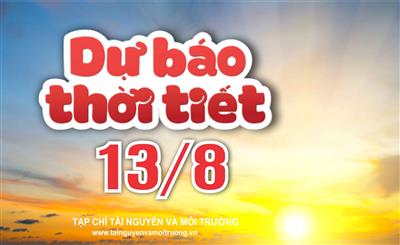 Thời tiết ngày 13/8: Bắc Bộ mưa to, nguy cơ ngập úng vào chiều tối