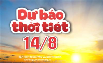 Thời tiết ngày 14/8: Bắc Bộ sáng mưa lớn, chiều giảm dần
