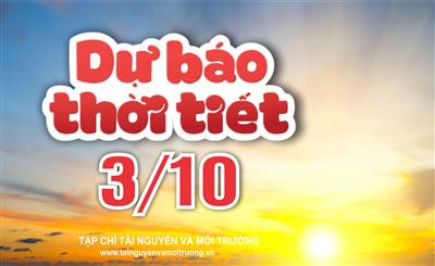 Thời tiết ngày 3/10: Bắc Bộ trời se lạnh, Tây Nguyên và Nam Bộ chiều tối mưa dông