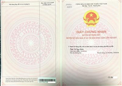 Bài 9: Cấp giấy chứng nhận quyền sử dụng đất, quyển sở hữu tài sản gắn liền với đất