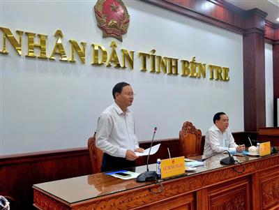Bộ TN&MT tiếp tục làm việc với tỉnh Bến Tre về đất đai, tài nguyên nước, biển và hải đảo