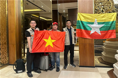Cán bộ Bộ Nông nghiệp và Môi trường đến Myanmar hỗ trợ sau động đất