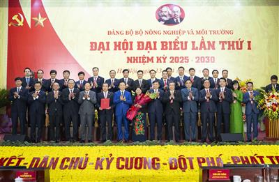 Đại hội Đại biểu Đảng bộ Bộ Nông nghiệp và Môi trường lần thứ I, nhiệm kỳ 2025- 2030 thành công tốt đẹp