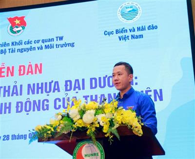 Ông Đặng Quốc Khánh, Bí thư Đoàn TNCS Hồ Chí Minh Bộ TN&MT: Phát huy sức trẻ, sáng tạo, xung kích trên mặt trận ứng phó với BĐKH