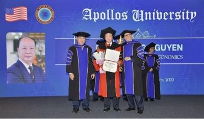 Doanh nhân Nguyễn Đình Thắng được sắc phong Giáo sư kinh tế, Tiến sĩ khoa học và Công nghệ danh dự