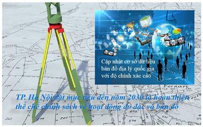 Hà Nội: Ban hành Kế hoạch số 283/KH-UBND về việc hoàn thiện Chiến lược phát triển ngành Đo đạc và Bản đồ