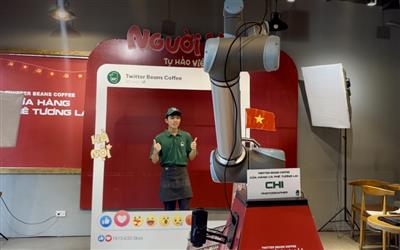 Hà Nội: Độc lạ quán cà phê có 4 robot phục vụ