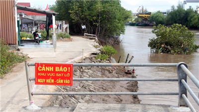 Hoàn thiện các giải pháp phòng, chống sụt lún, sạt lở tại đồng bằng sông Cửu Long