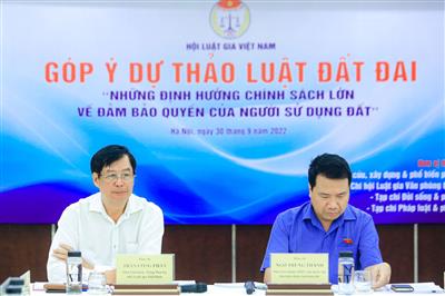 Hội Luật gia góp ý dự thảo Luật Đất đai (sửa đổi)