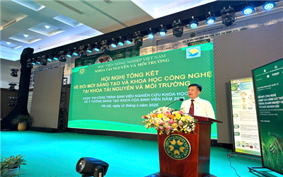 Hội nghị tổng kết về đổi mới sáng tạo và khoa học công nghệ tại Khoa Tài nguyên và Môi trường - Học viện Nông nghiệp Việt Nam