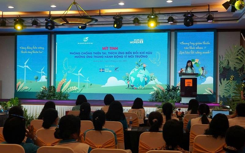 Quảng Bình: Mít tinh phòng chống thiên tai, thích ứng biến đổi khí hậu