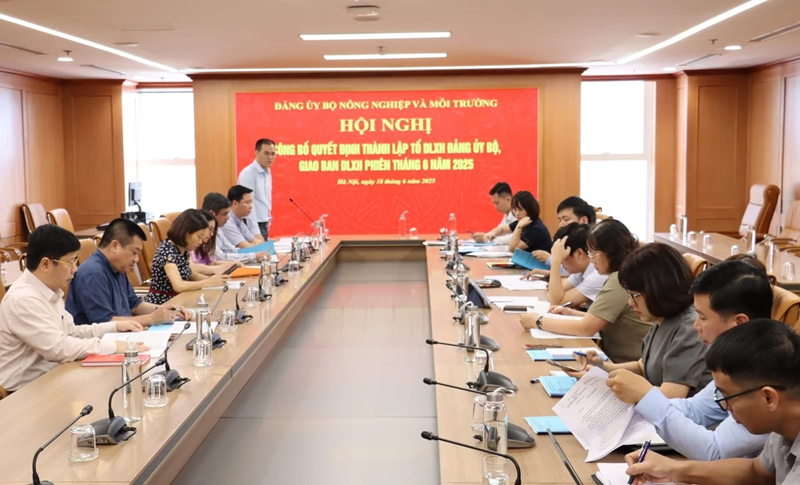 Ra mắt Tổ Dư luận xã hội Đảng ủy Bộ Nông nghiệp và Môi trường