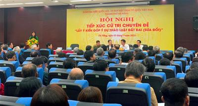 Nhiều cử tri Đà Nẵng quan tâm đóng góp dự thảo Luật đất đai (sửa đổi)