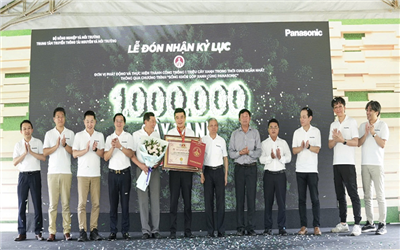 Pansonic Việt Nam xác lập kỷ lục trồng 1 triệu cây trong thời gian ngắn nhất với chương trình “Sống khỏe góp xanh”