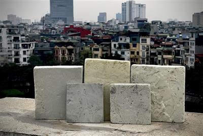 Sinh viên nghiên cứu vật liệu xây dựng làm từ phế thải