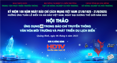 Tạp chí Nông nghiệp và Môi trường tổ chức Hội thảo: “Ứng dụng AI trong Báo chí truyền thông văn hóa môi trường và phát triển du lịch biển”